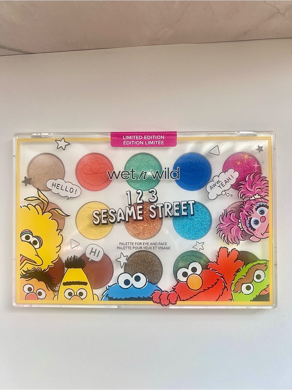 SEALED- Wet N Wild 123 Sesame Street Eye & Face Palette - Bright Multicolor